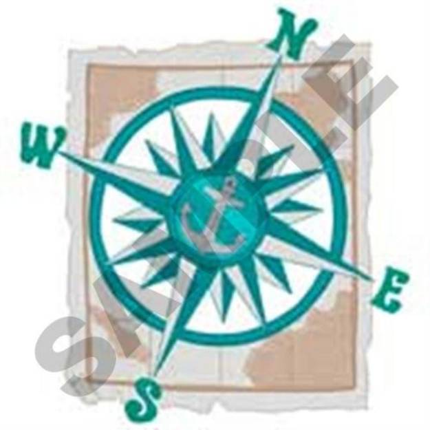 Picture of Compass Applique Machine Embroidery Design