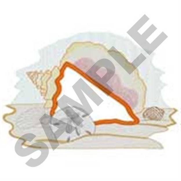 Picture of Shell Applique Machine Embroidery Design