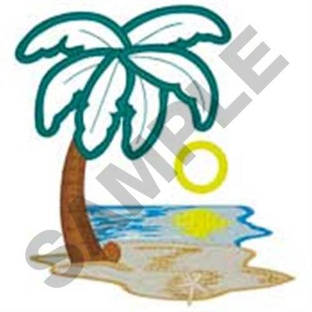 Picture of Palm Applique Machine Embroidery Design