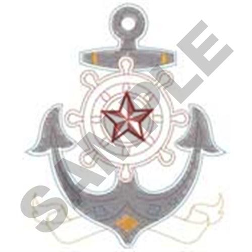 Sailor Anchor Machine Embroidery Design