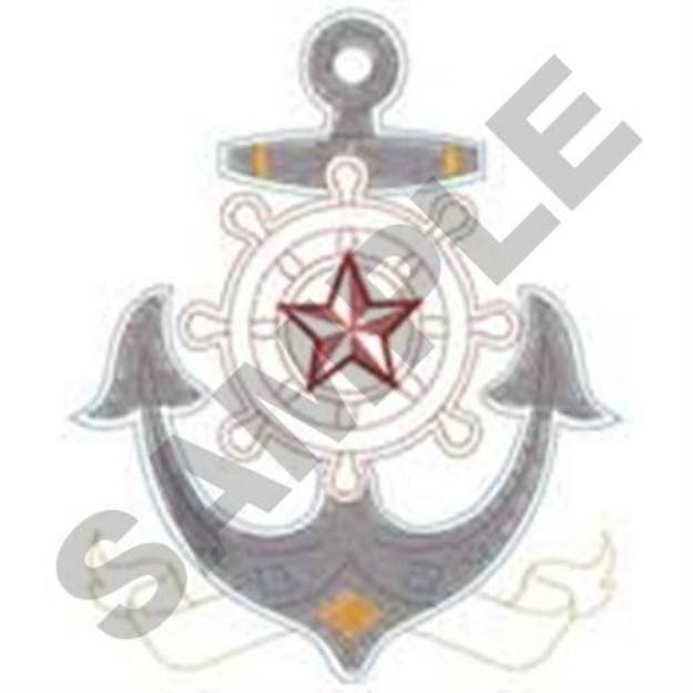 Picture of Sailor Anchor Machine Embroidery Design