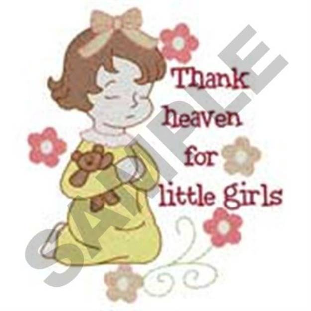 Picture of Praying Girl Machine Embroidery Design