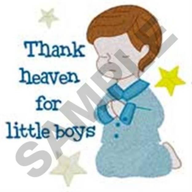 Picture of Praying Boy Machine Embroidery Design