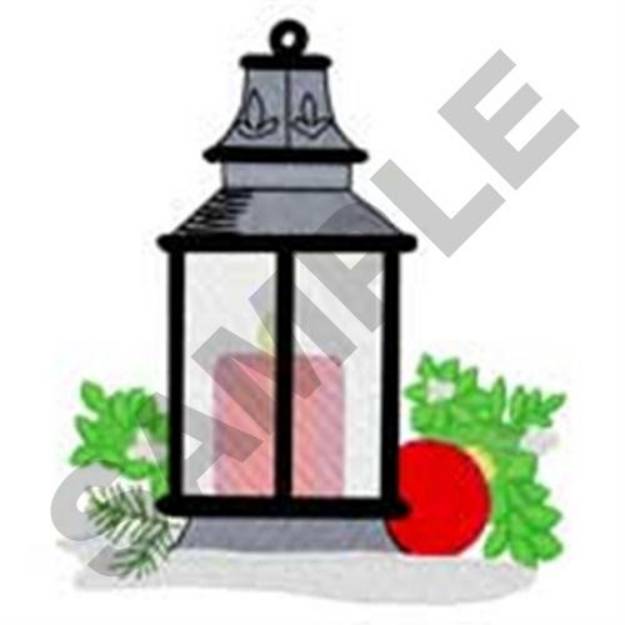 Picture of Christmas Lantern Machine Embroidery Design