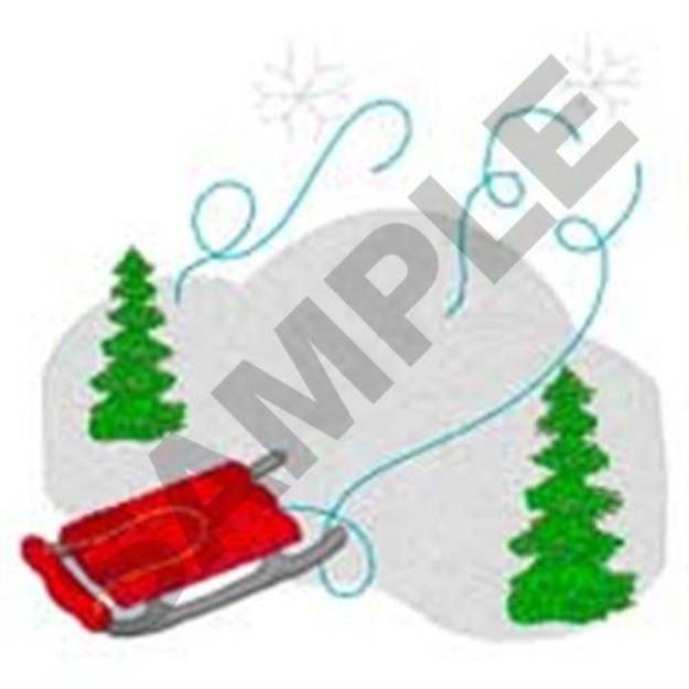 Picture of Sledding Hills Machine Embroidery Design