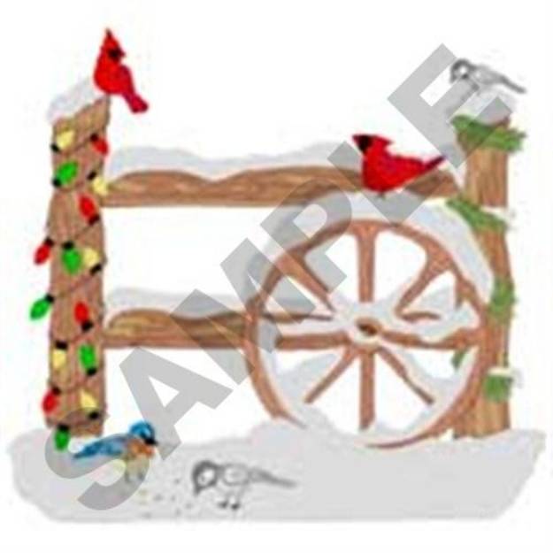 Picture of Christmas Wheel Machine Embroidery Design