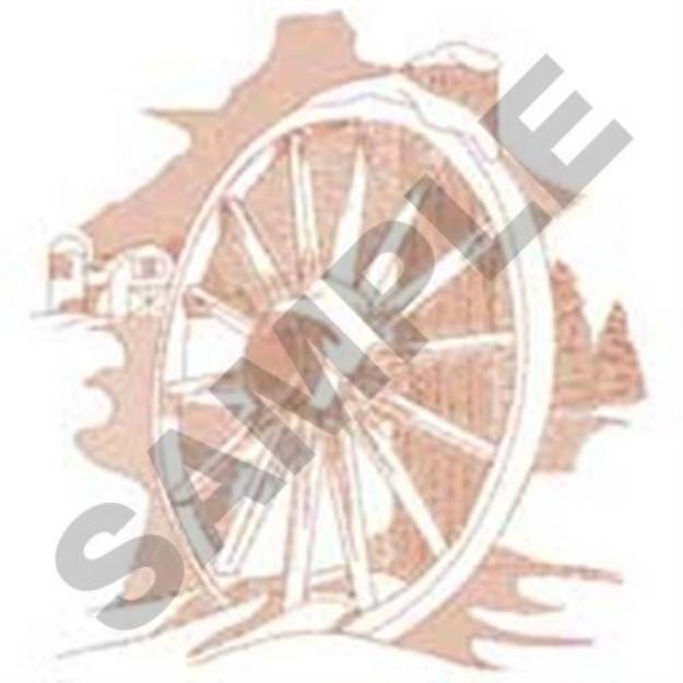 Picture of Wagon Wheel Machine Embroidery Design