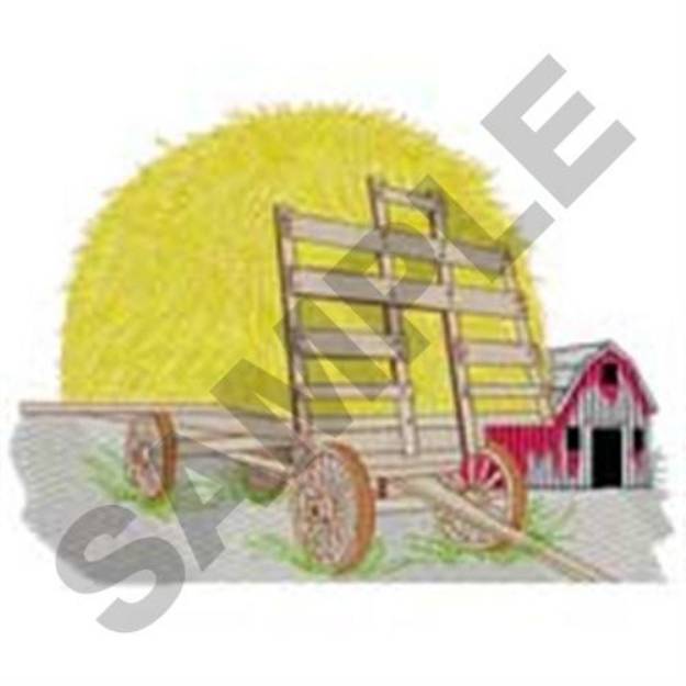 Picture of Hay Wagon Machine Embroidery Design