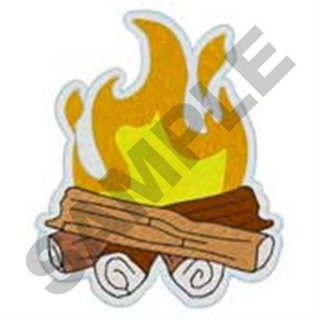 Picture of Campfire Logs Machine Embroidery Design
