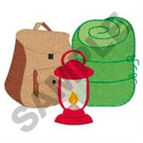 Camping Gear Machine Embroidery Design