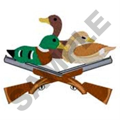 Duck Hunter Machine Embroidery Design