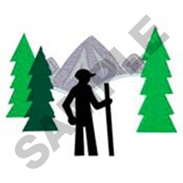 Picture of Mountain Hiking Machine Embroidery Design
