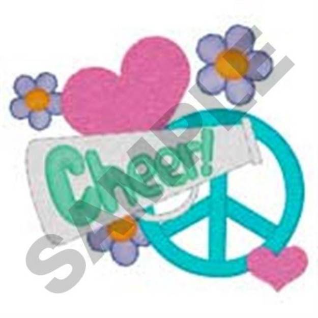 Picture of Peace Cheer Machine Embroidery Design