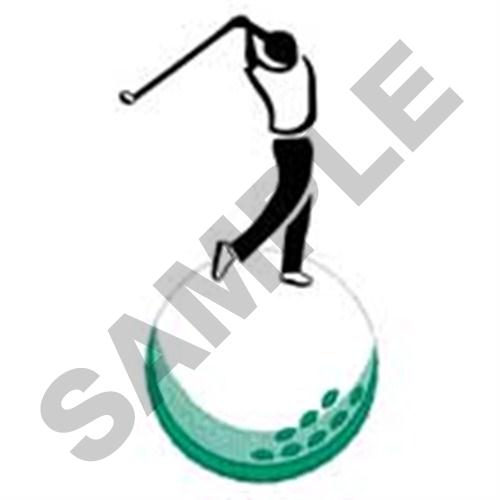 Golf Ball Machine Embroidery Design