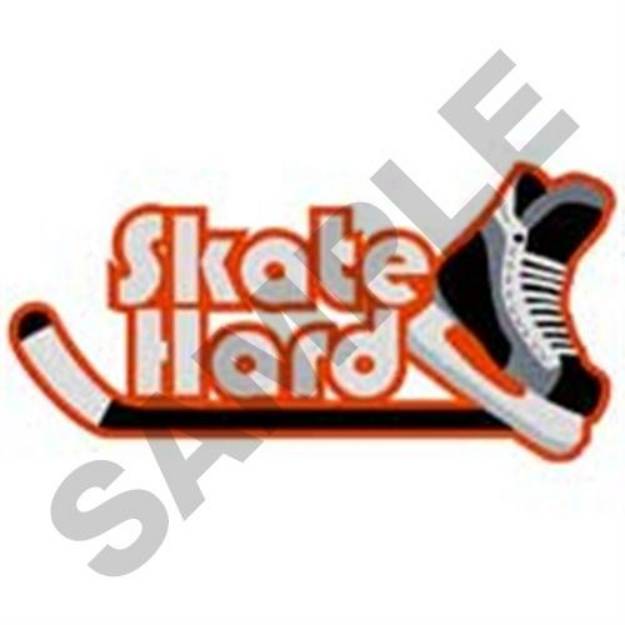 Picture of Skate Hard Machine Embroidery Design