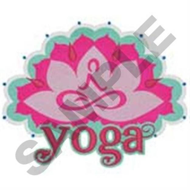 Picture of Yoga Lotus Machine Embroidery Design