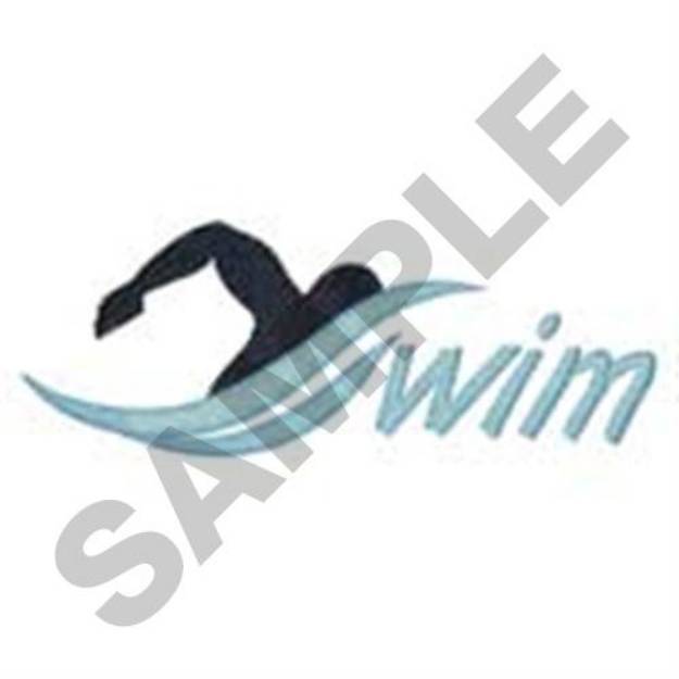 Picture of Swim Man Machine Embroidery Design