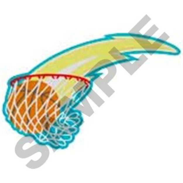 Picture of Basketball Hoop Machine Embroidery Design