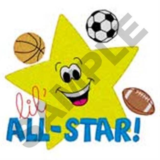 Picture of Lil All-Star Machine Embroidery Design