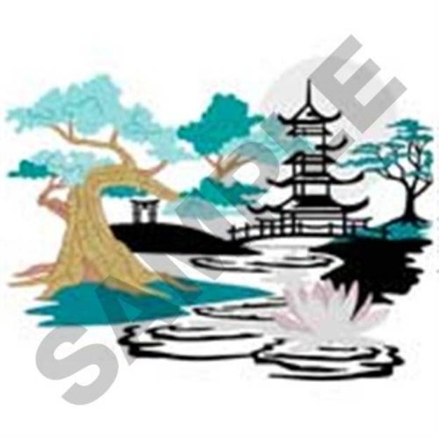 Picture of Bonsai Tree Machine Embroidery Design