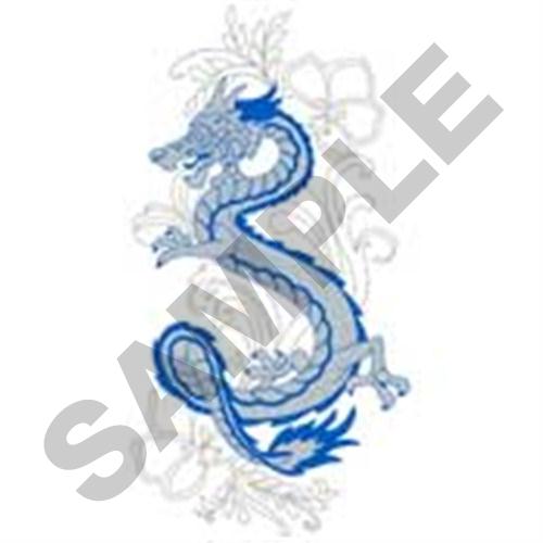 Oriental Dragon Machine Embroidery Design
