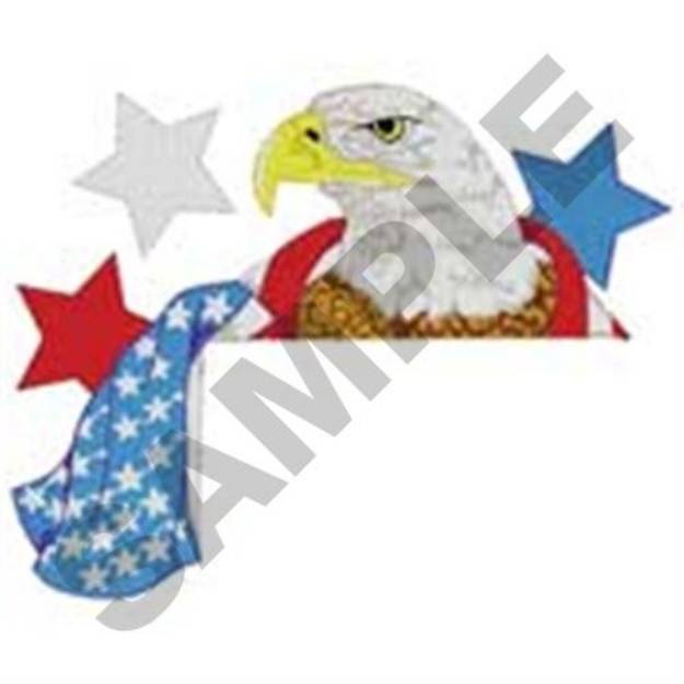 Picture of Eagle Pocket Topper Machine Embroidery Design