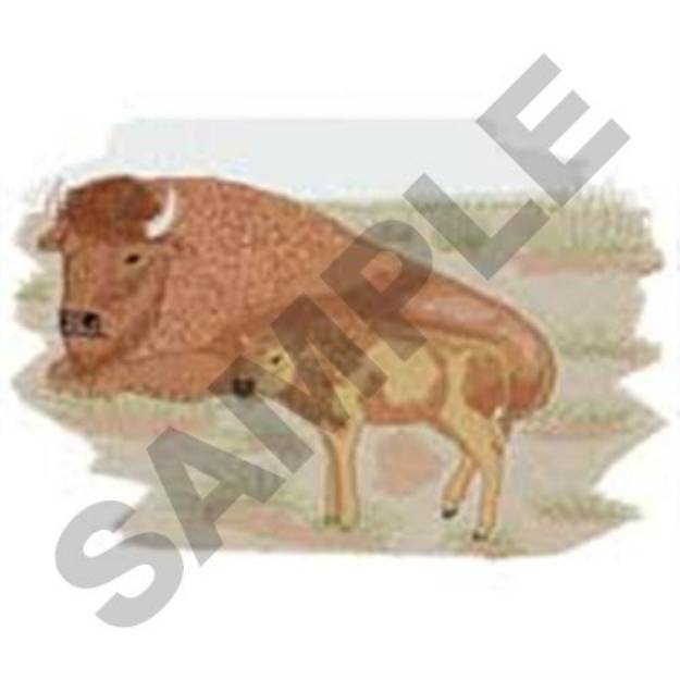 Picture of Bison Bull Machine Embroidery Design