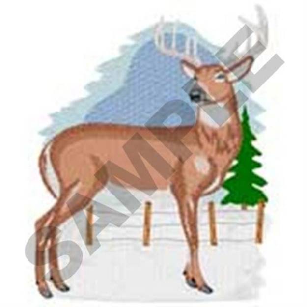 Picture of Whitetail Buck Machine Embroidery Design
