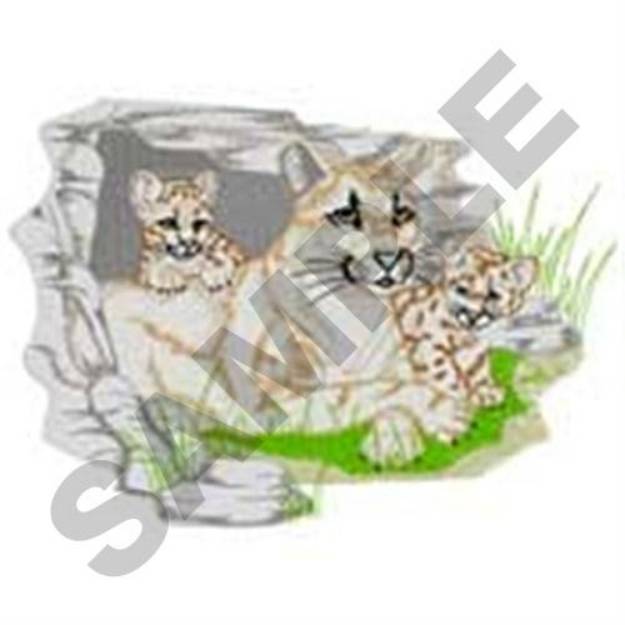 Picture of Mountain Lions Machine Embroidery Design