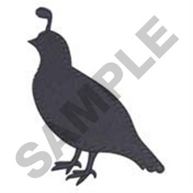 Picture of Valley Quail Machine Embroidery Design