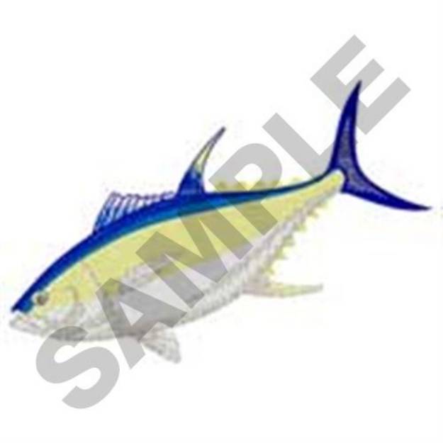 Picture of Yellowfin Tuna Machine Embroidery Design