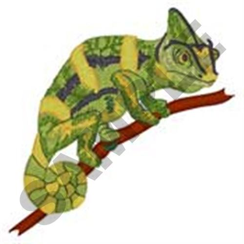 Veiled Chameleon Machine Embroidery Design