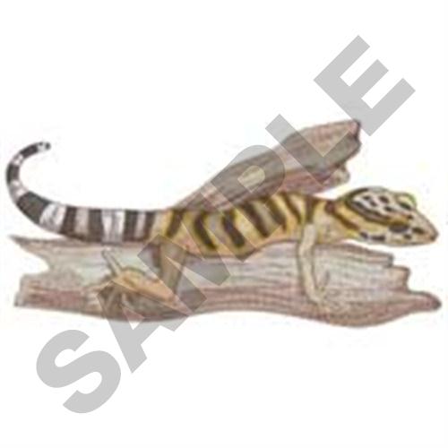 Tiger Gecko Machine Embroidery Design