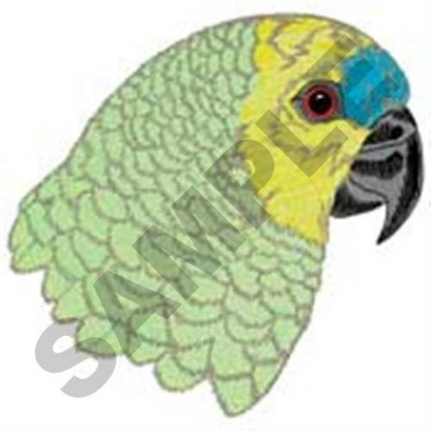 Picture of Blue Fronted Amazon Parrot Machine Embroidery Design