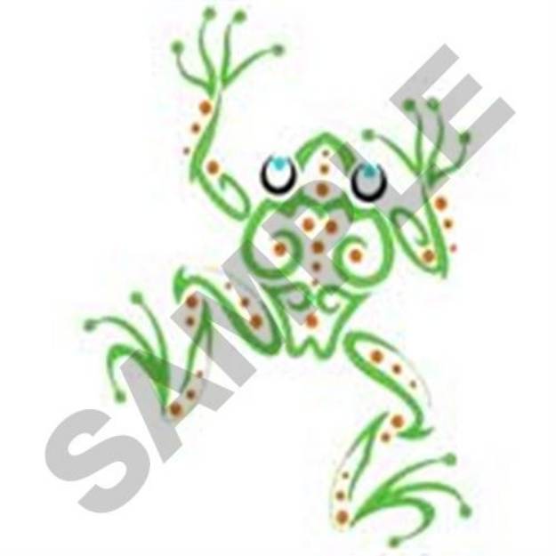 Picture of Frog Dots Machine Embroidery Design