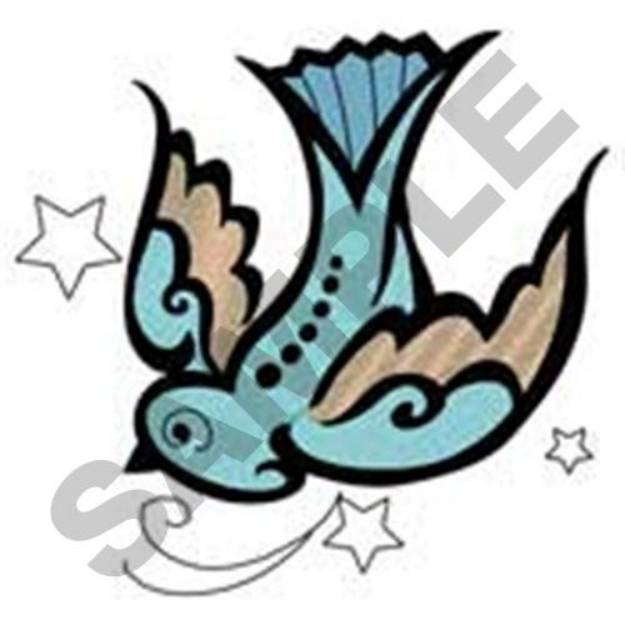 Picture of Swallow Star Machine Embroidery Design