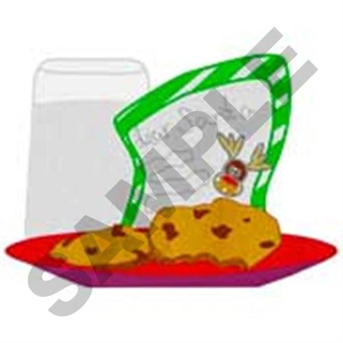Cookies For Santa Machine Embroidery Design
