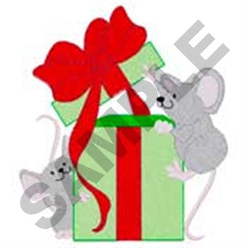 Opening Present Machine Embroidery Design