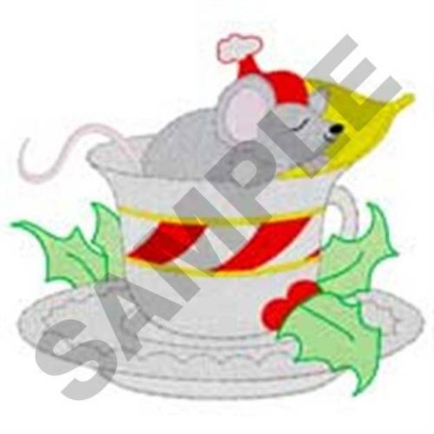 Picture of Sleeping Mouse Machine Embroidery Design