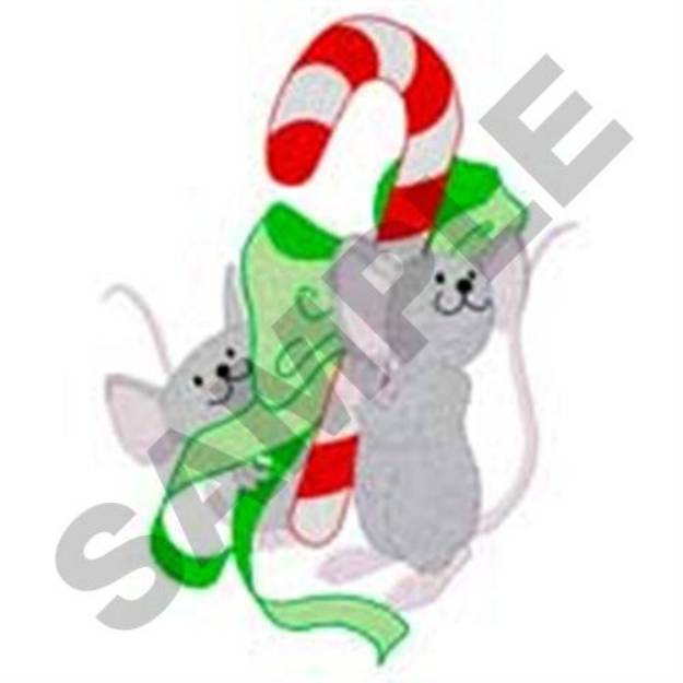 Picture of Mice Candy Machine Embroidery Design