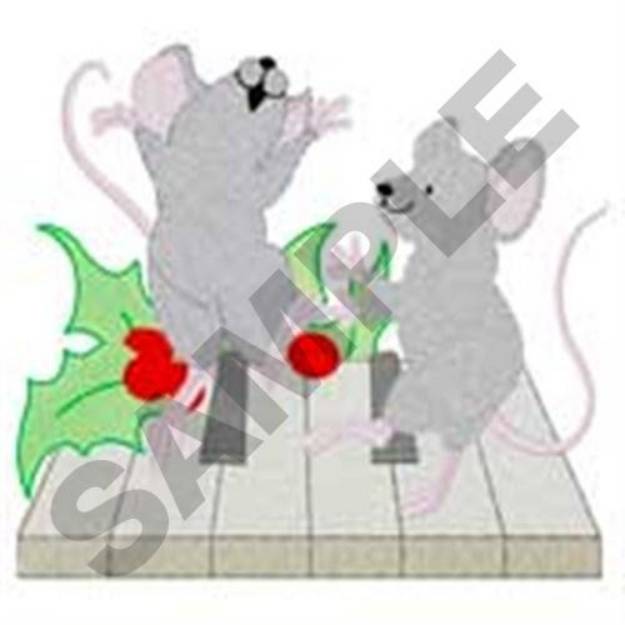 Picture of Dancing Mice Machine Embroidery Design