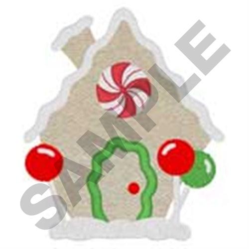 Gingerbread House Machine Embroidery Design