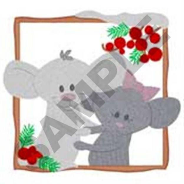 Picture of Mice Frame Machine Embroidery Design