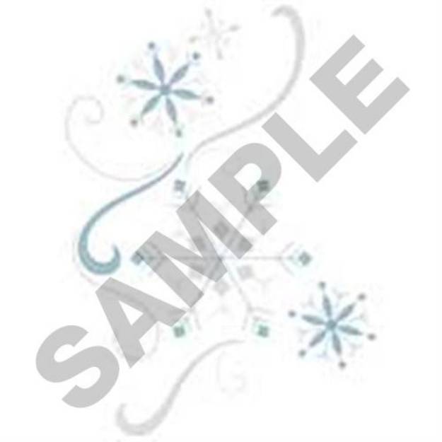 Picture of Snowflakes Swirl Machine Embroidery Design