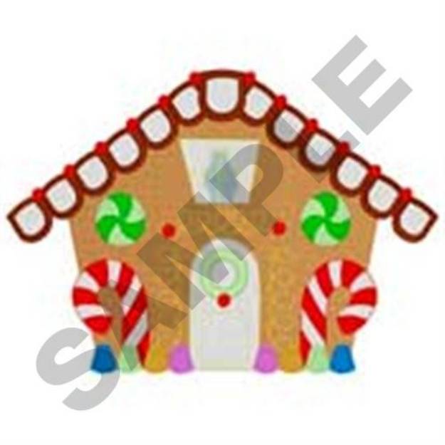 Picture of Gingerbread House Machine Embroidery Design