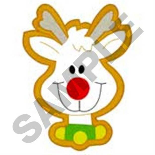Picture of Reindeer Applique Machine Embroidery Design