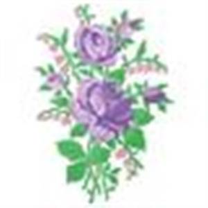 Picture of Cross Stitch Bouquet Machine Embroidery Design