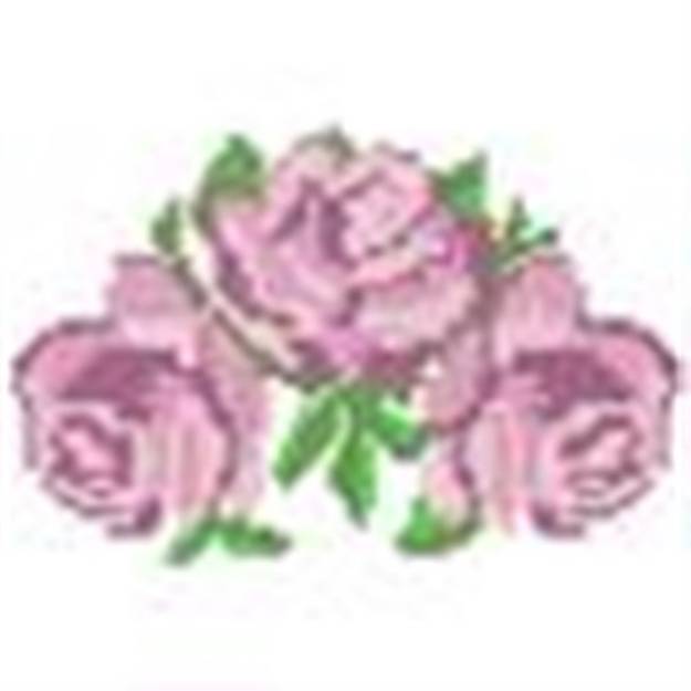 Picture of Rose Blossoms Machine Embroidery Design