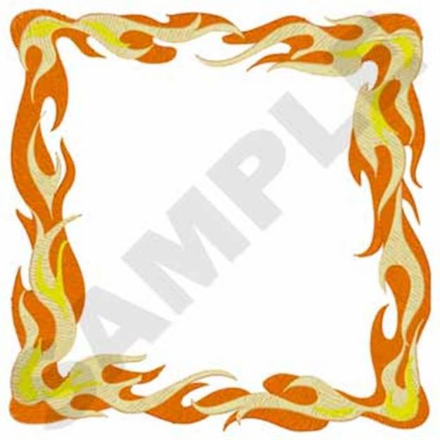 Picture of Flame Border Machine Embroidery Design