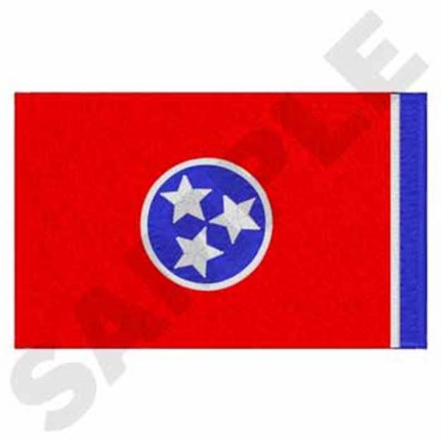 Picture of Tennessee State Flag Machine Embroidery Design